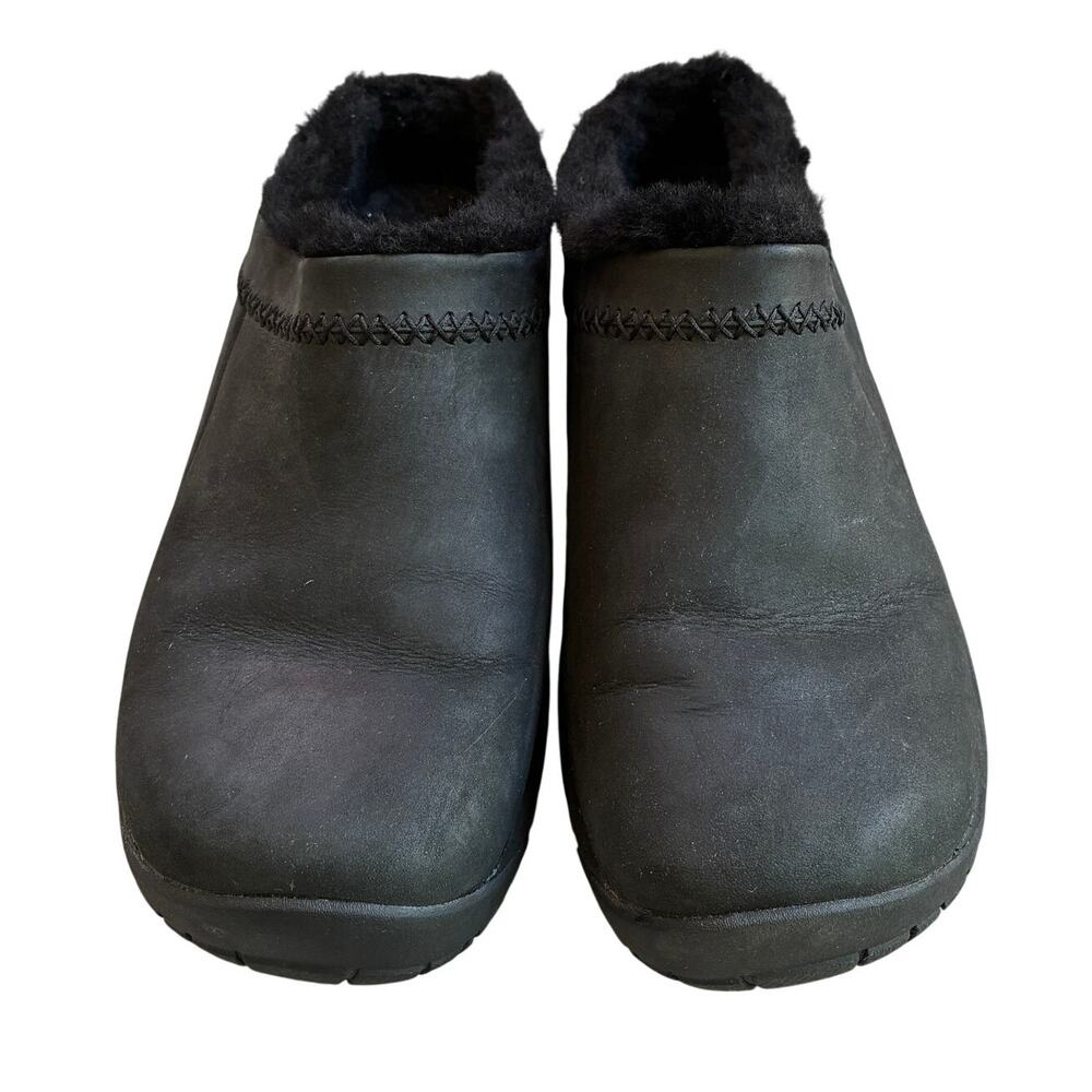 Merrell Encore Ice 4 Black Leather Slip On Clog Outdoor Shoes W Size US 10.5 - Picture 2 of 9